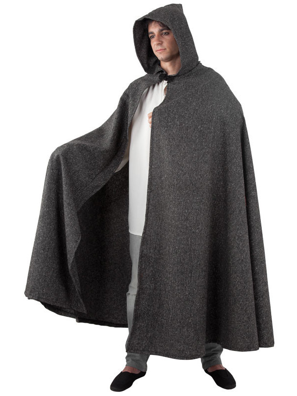 Capa medieval adulto negra