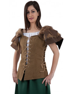 Corpiño cazadora medieval o vikinga