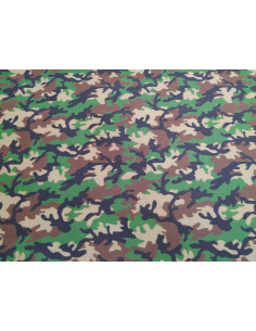 Tela de camuflaje estampada...