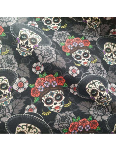 Tela calaveras mexicanas
