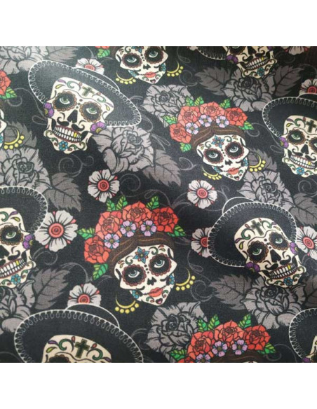 Tela calaveras mexicanas