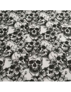 Tela de Calaveras de algodón