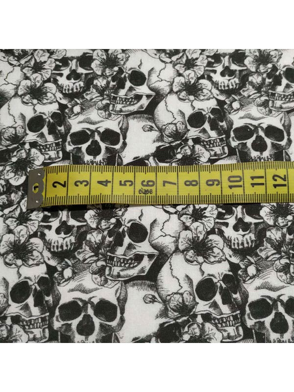 Tela de Calaveras de algodón medida
