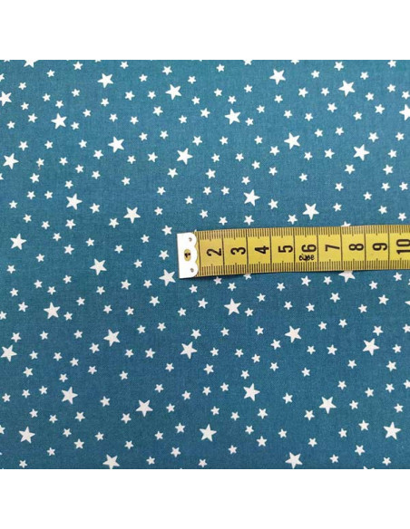 Tela estrellas pequeñas algodón medida