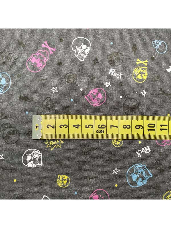 Tela calaveras rock medida