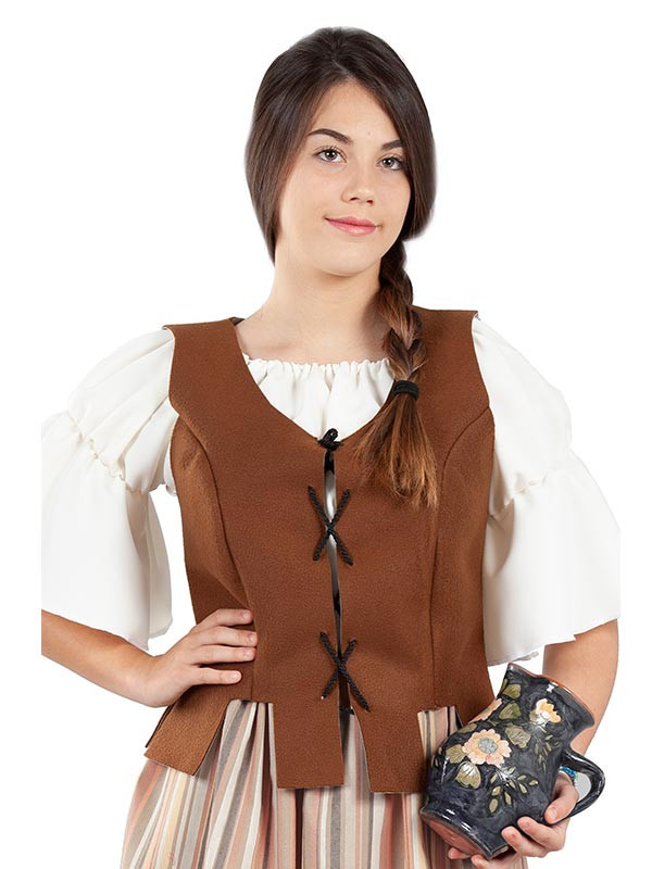 Chaleco medieval tabernera mujer