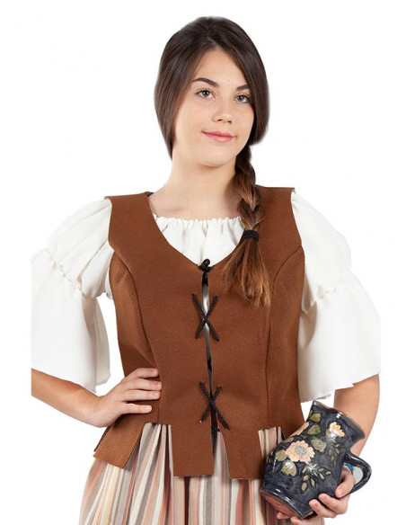 Chaleco medieval tabernera mujer