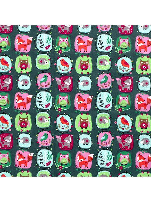 Tela animales del bosque