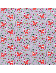 Tela zorros de algodón