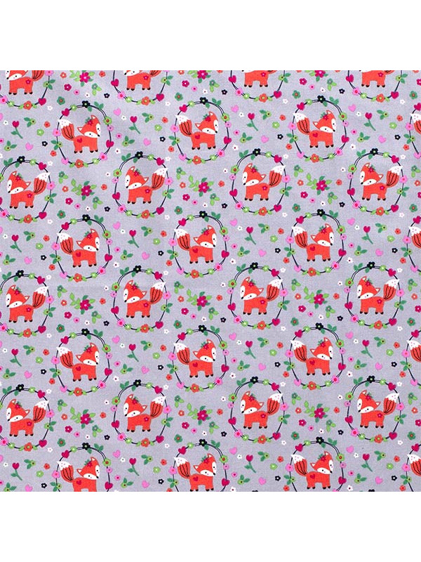 Tela zorros de algodón