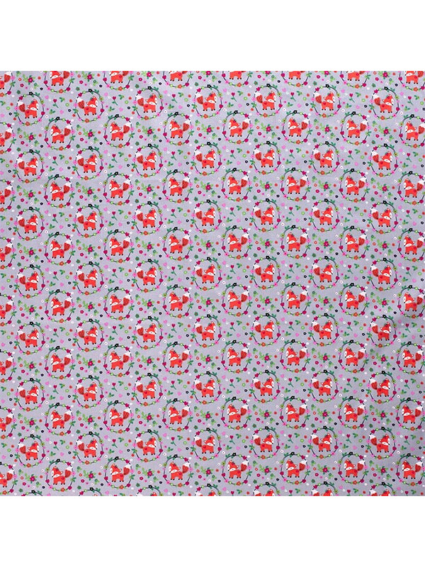 Tela zorros de algodón patrón