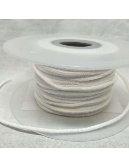 Goma para mascarillas blanca