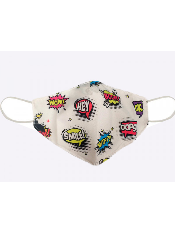 Mascarilla cómic