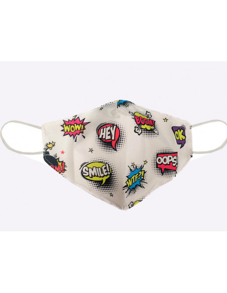 Mascarilla cómic