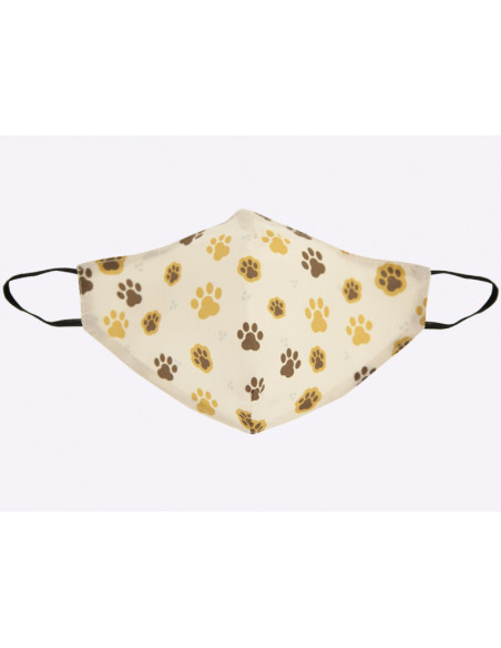 Mascarilla huellas de gato