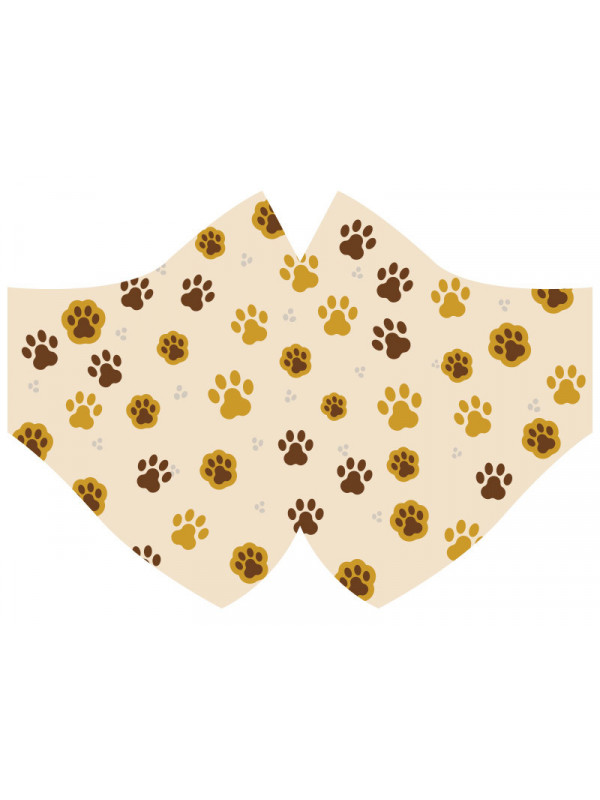 Mascarilla huellas de gato