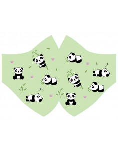 Mascarilla osos panda 2