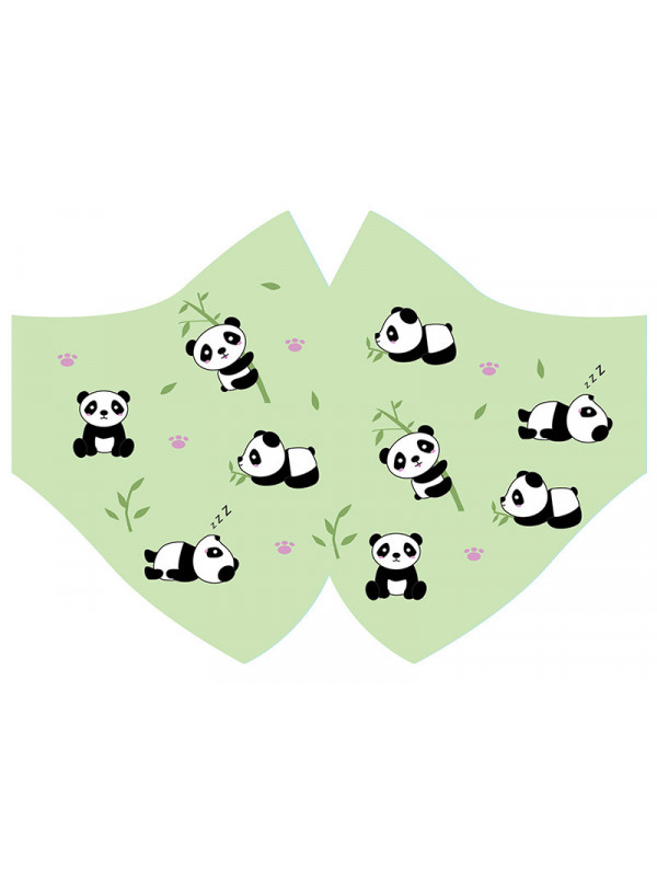 Mascarilla osos panda