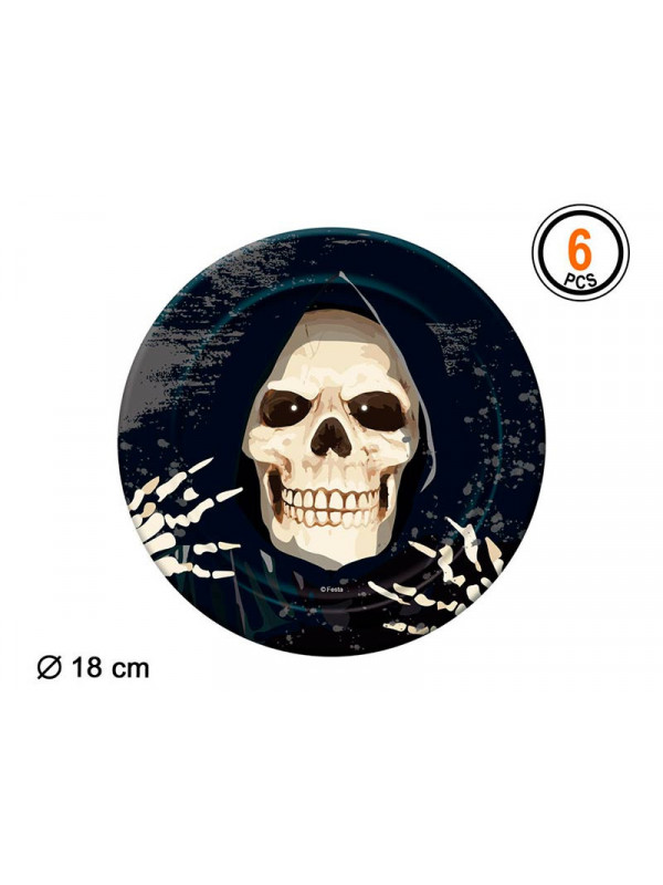 Platos esqueleto Halloween