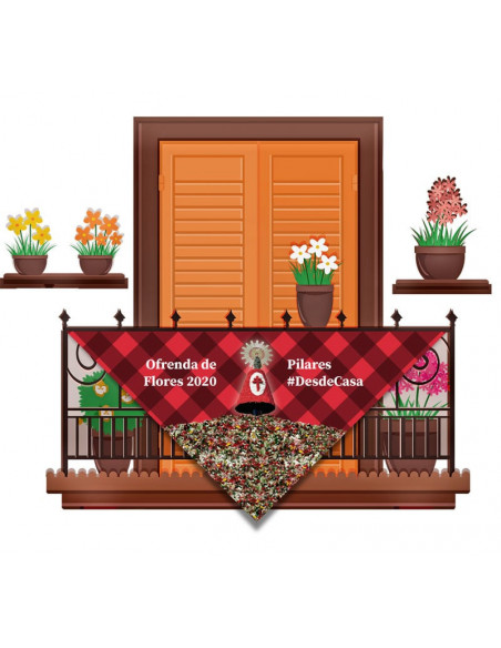 Cachirulo para balcones Ofrenda del Pilar Ejemplo