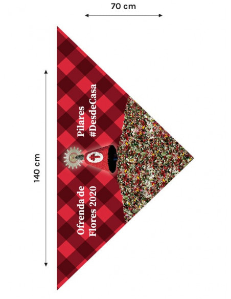 Cachirulo para balcones Ofrenda del Pilar MEDIDAS