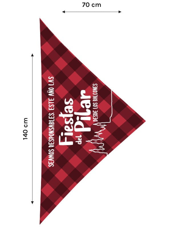 Cachirulo para balcones Fiestas del Pilar medidas