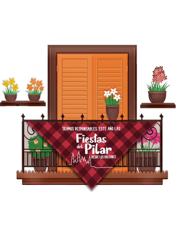 Cachirulo para balcones Fiestas del Pilar