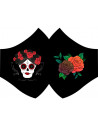 Mascarilla Catrina flores