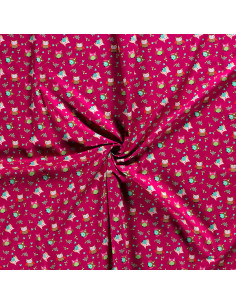 Tela de buhos algodón