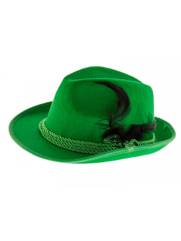 Gorro tirolés verde deluxe