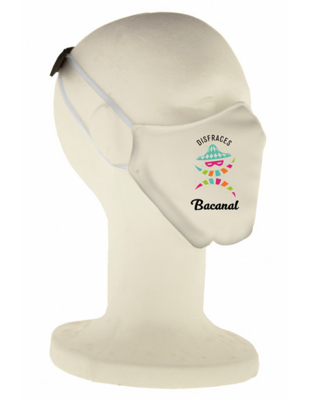 Mascarilla personalizada reutilizable homologada Disfraces Bacanal