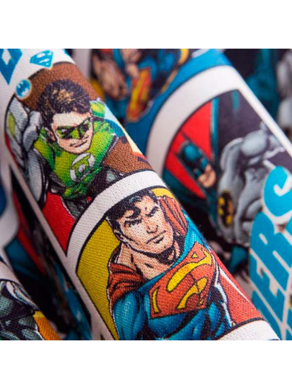 Tela superhéroes Liga de la Justicia detalle