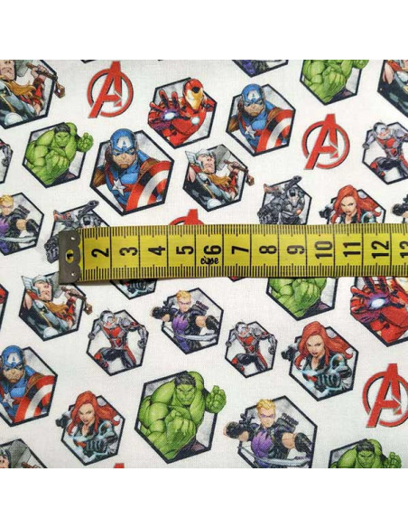 Tela superhéroes Vengadores Marvel medida