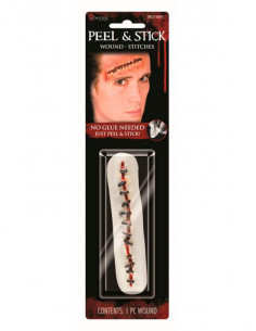 Herida cosida de latex