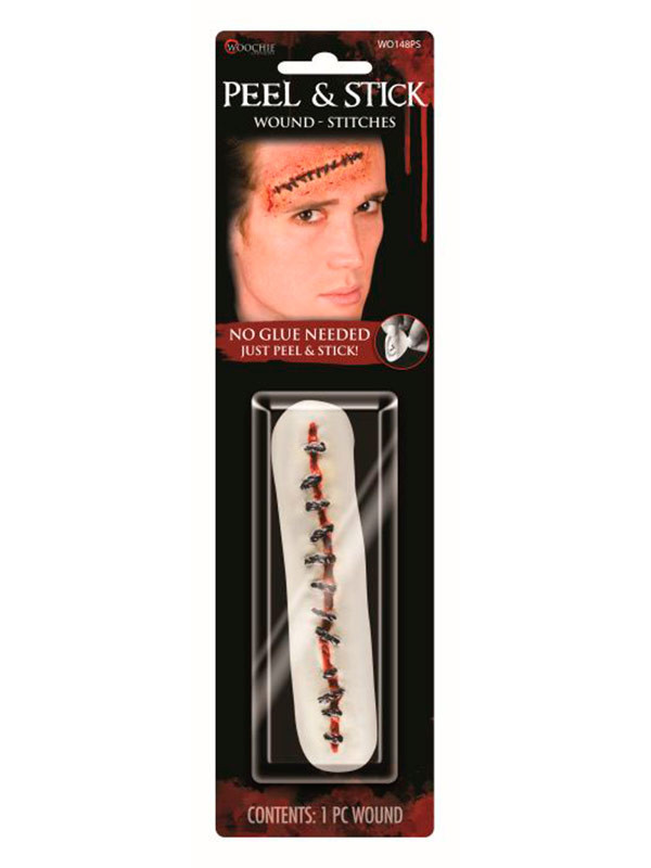 Herida cosida de latex