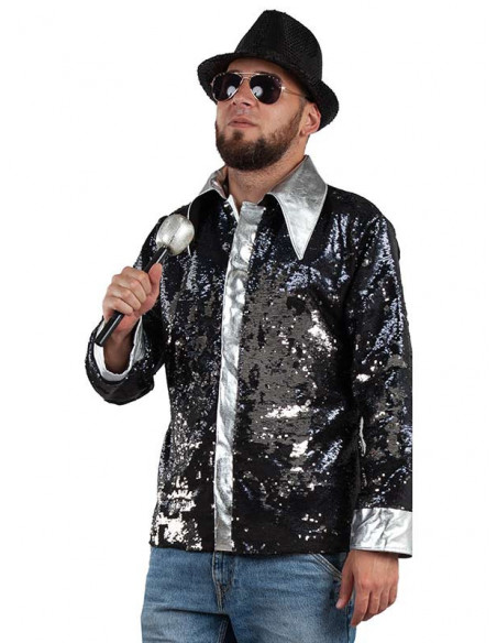 Camisa de lentejuelas para hombre