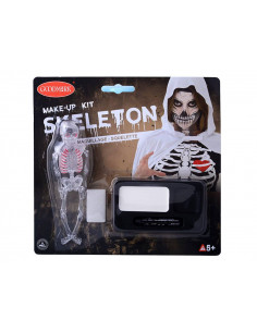 Set maquillaje esqueleto Halloween