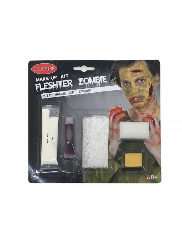 Set maquillaje zombie látex
