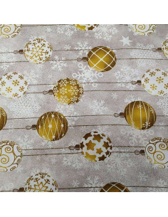 Loneta bolas de Navidad