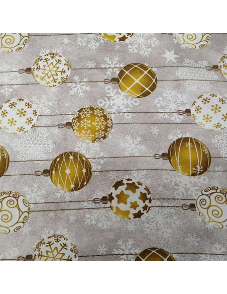 Loneta bolas de Navidad