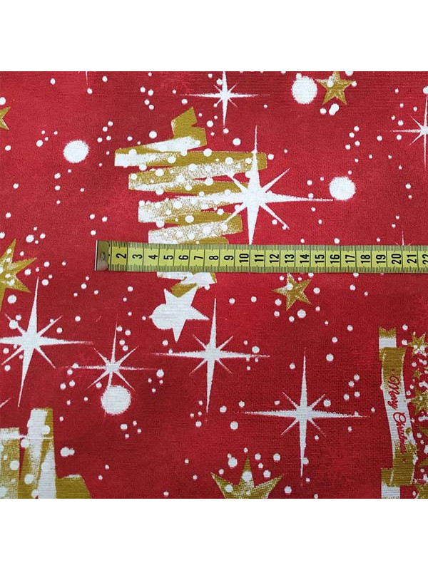 Loneta navideña árboles detalle