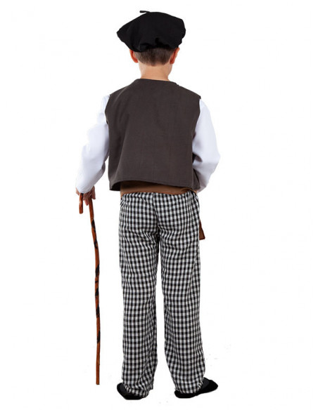 Disfraz pastor de ovejas para niño espalda