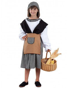 Disfraz de castañera para niña