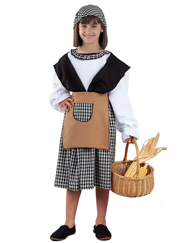 Disfraz de castañera para niña