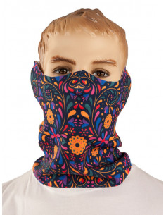 Braga mascarilla de flores