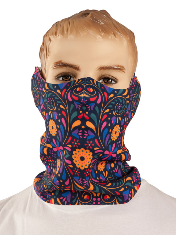 Braga mascarilla de flores