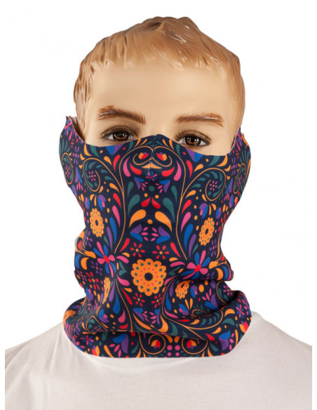 Braga mascarilla de flores