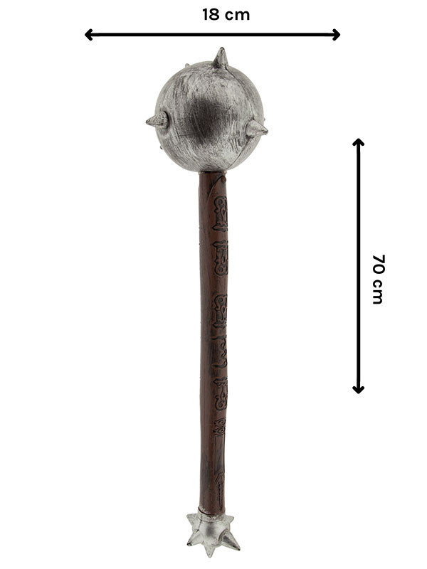 Maza medieval envejecida medidas