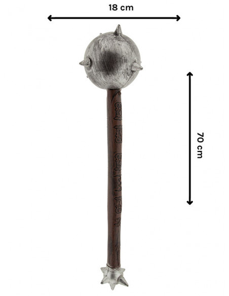 Maza medieval envejecida medidas