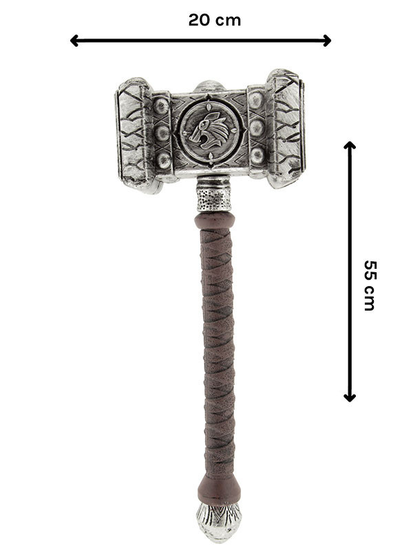 Martillo guerrero 55cm medidas